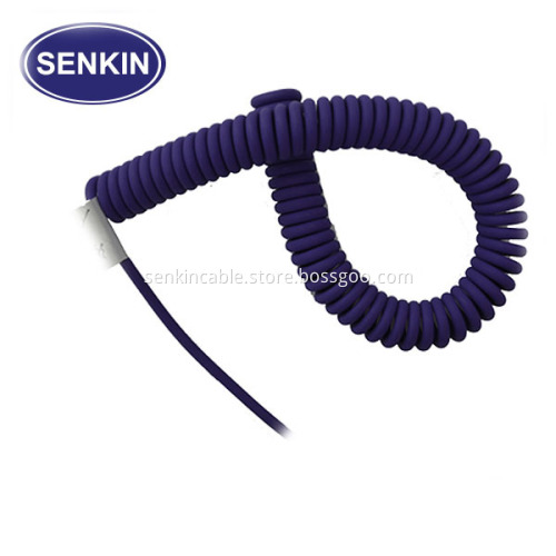 Tinned Copper PU TPU 2.5mm Spiral Cable